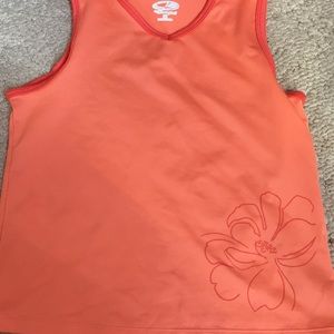 Orange athletic top